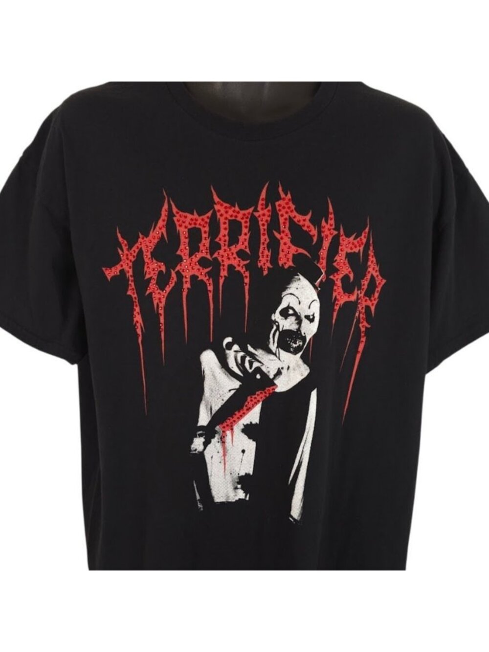 Terrifier Bling T Shirt Mens Size XL Black Art The Clown Horror Movie Tee